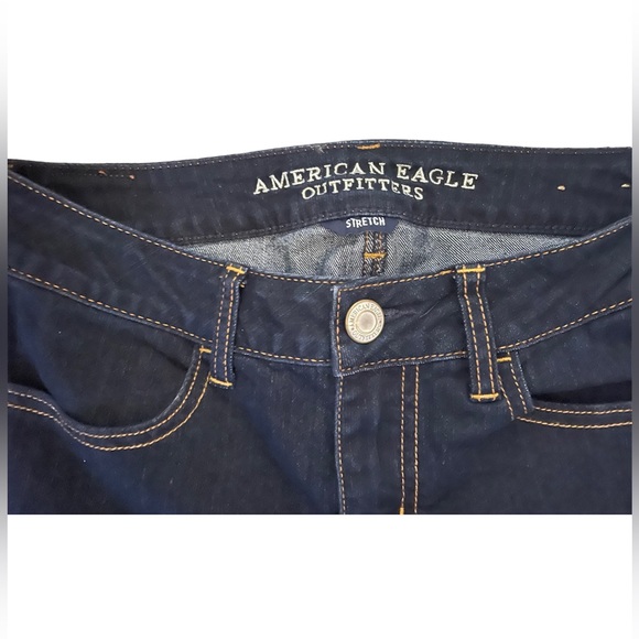 American Eagle Regular Dark Wash Skinny Jeggings - Size 6 - Picture 5 of 5